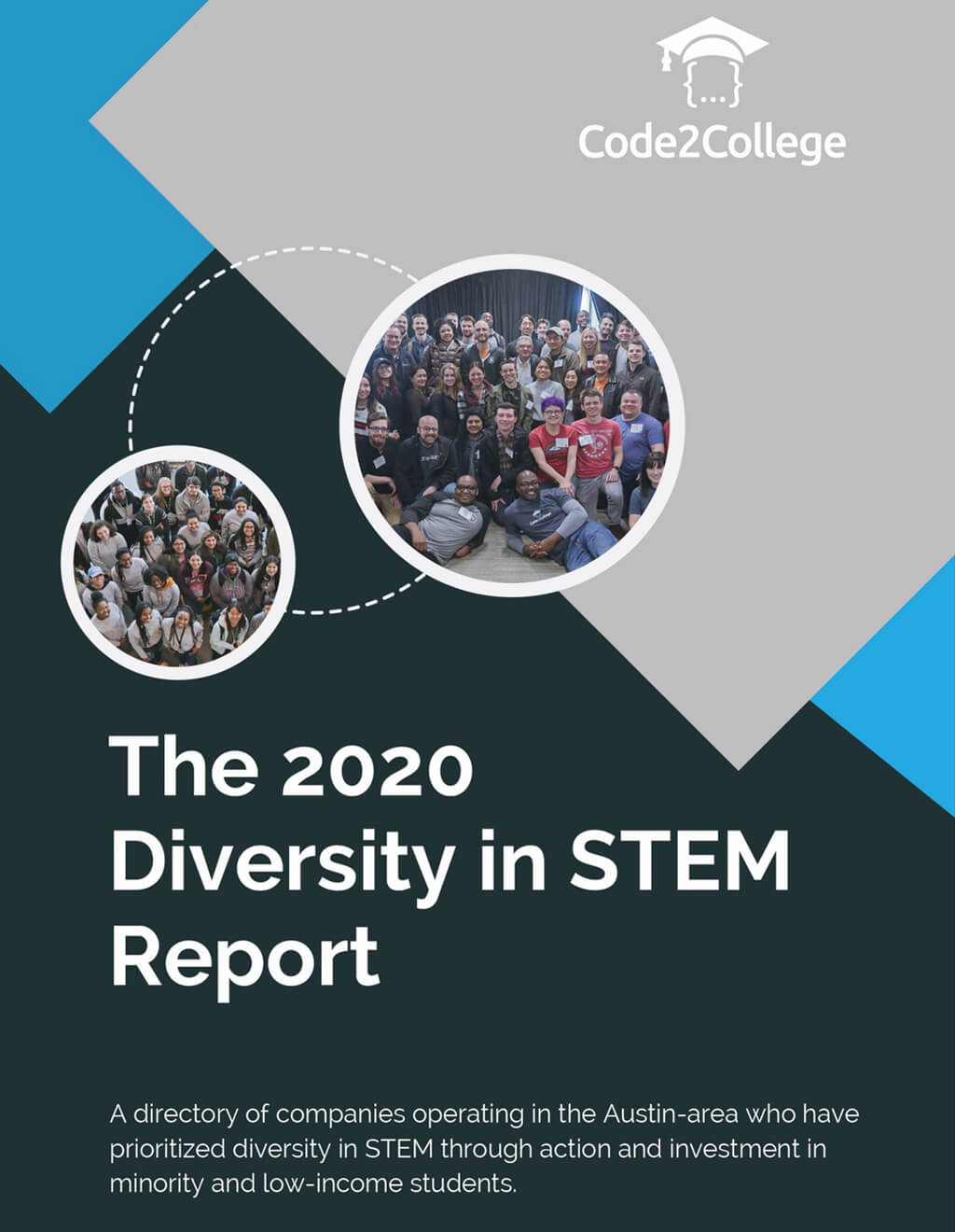 Code2College 2020 Diversity in STEM Report cover