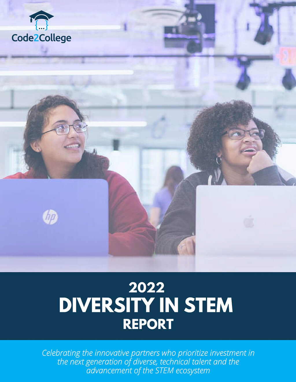 Code2College 2022 Diversity in STEM Report cover